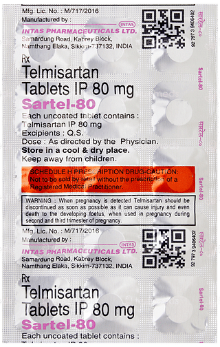 Sartel 80 Tablet 15