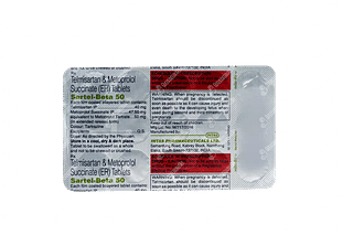 Sartel Beta 40/50 MG Tablet Er 15