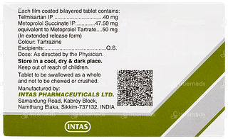 Sartel Beta 50 Tablet 15