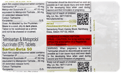 Sartel Beta 50 Tablet 15 Sartel Beta 50 Tablet 15