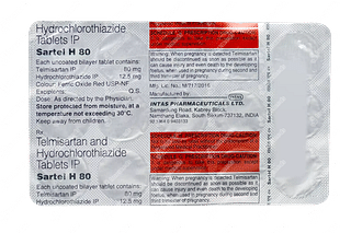 Sartel H 80/12.5 MG Tablet 15