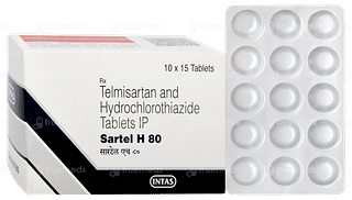 Sartel H 80 Tablet 15