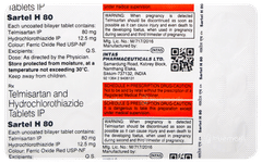 Sartel H 80 Tablet 15 Sartel H 80 Tablet 15