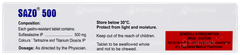 Sazo 500 Tablet 15