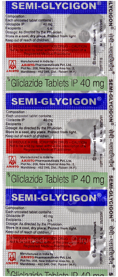 Semi Glycigon Tablet 10 Semi Glycigon Tablet 10