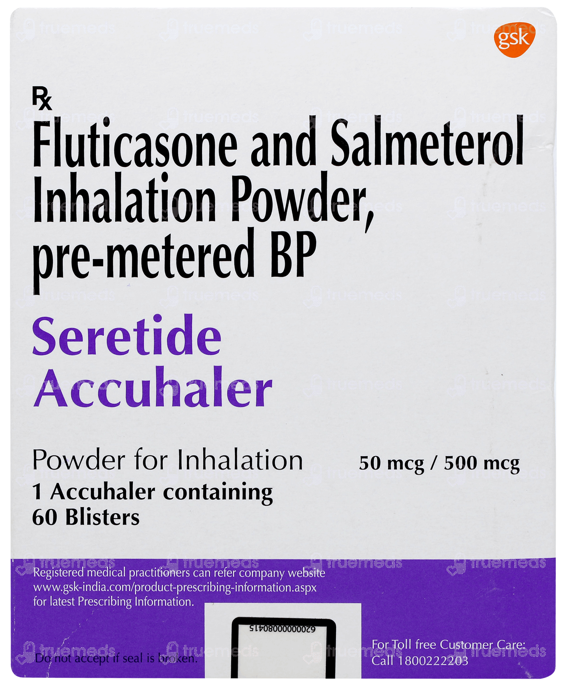 Seretide Accuhaler 50/500 MG Blister | Order Seretide Accuhaler 50/500 ...