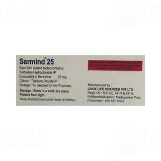 Sermind 25 MG Tablet 10