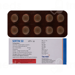 Sertin 50mg Tablet 10