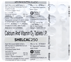 Shelcal 250 Tablet 30 Shelcal 250 Tablet 30