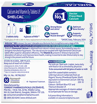 Shelcal 500 Tablet 15