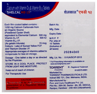Shelcal Hd 12 Tablet 15