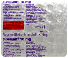 Sibelium 10mg Tablet 30