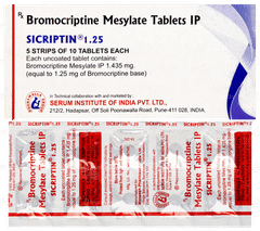 Sicriptin 1.25 Tablet 10