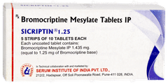Sicriptin 1.25 Tablet 10 Sicriptin 1.25 Tablet 10