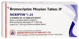 Sicriptin 1.25 Tablet 10