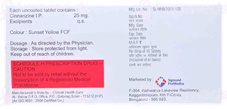 Sigcinar 25 Mg Tablet 10