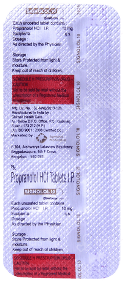Signolol 10 Tablet 10