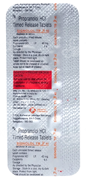 Signolol Tr 40 Mg Tablet 10