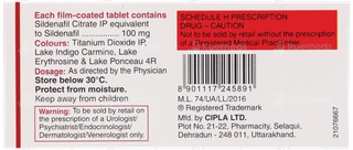 Silagra 100 MG Tablet 4