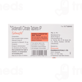 Silnafil 25 MG Tablet 10