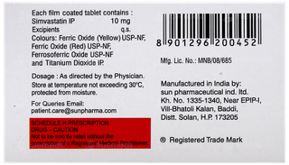 Simvotin 10 Tablet 10