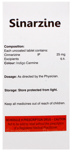 Sinarzine Tablet 10 Sinarzine Tablet 10