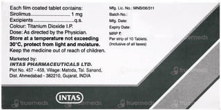 Sirova 1 Mg Tablet 10