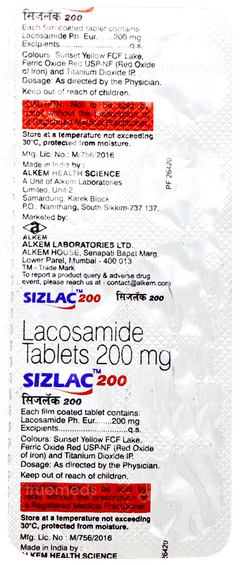 Sizlac 200 Tablet 10 Sizlac 200 Tablet 10