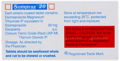 Sompraz 20 Tablet 15 Sompraz 20 Tablet 15