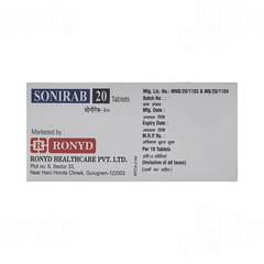 Sonirab 20 Tablet 10 Sonirab 20 Tablet 10