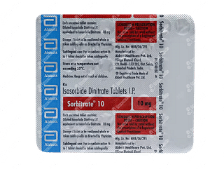 Sorbitrate 10 Tablet 50