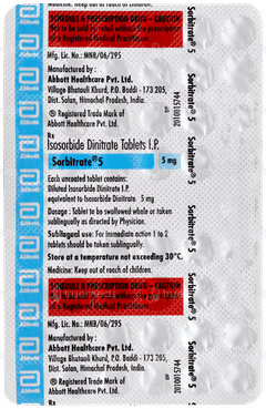 Sorbitrate 5 Tablet 50