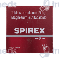 Spirex 1000 Mg/0.25Mcg/240Mg/17.6Mg Tablet 10