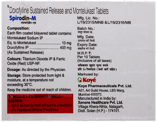 Spirodin M Tablet 10