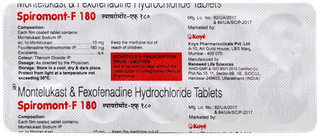 Spiromont F 180 Tablet 10