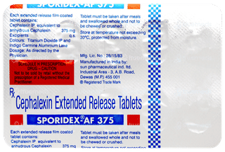 Sporidex Af 375 Tablet 10