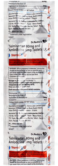 Stamlo T 80 Tablet 10 Stamlo T 80 Tablet 10