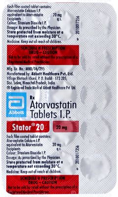 Stator 20 Tablet 15 Stator 20 Tablet 15