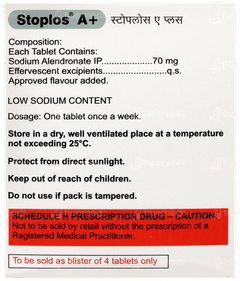 Stoplos A+ Lemon Flavour Sugar Free Effervescent Tablet 4