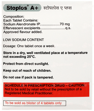 Stoplos A+ Lemon Flavour Sugar Free Effervescent Tablet 4