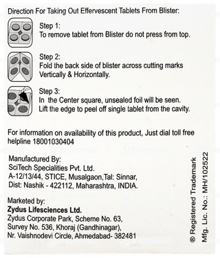 Stoplos A+ Lemon Flavour Sugar Free Effervescent Tablet 4