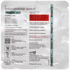 Stoplos A+ Lemon Flavour Sugar Free Effervescent Tablet 4