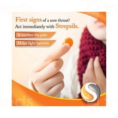 Strepsils Medicated Throat Lozenges Orange 104