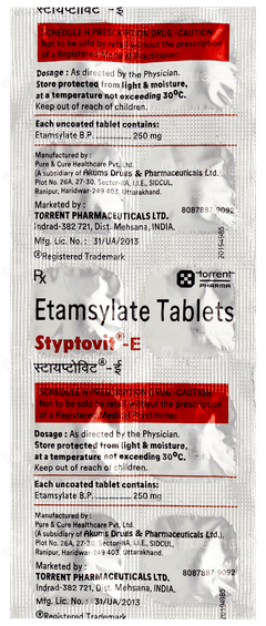 Styptovit E Tablet 10 Styptovit E Tablet 10