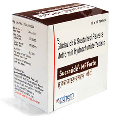 Sucrazide Mf Forte 80/1000 MG Tablet 10