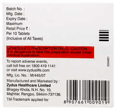 Sugamet Mc 500 Tablet 10 Sugamet Mc 500 Tablet 10