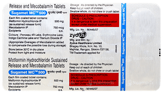 Sugamet Mc 500 Tablet 10