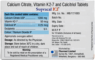 Supracal K2 Tablet 10