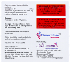 Switglim M 2/1000 Tablet 15 Switglim M 2/1000 Tablet 15