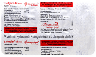 Switglim M 4/500 Tablet 10